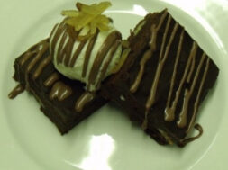 Jamaican Coffee Brownie with Baileys Ganache